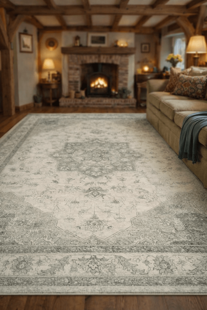 Anchors the room and instantly makes the space feel warmer and more inviting underfoot.