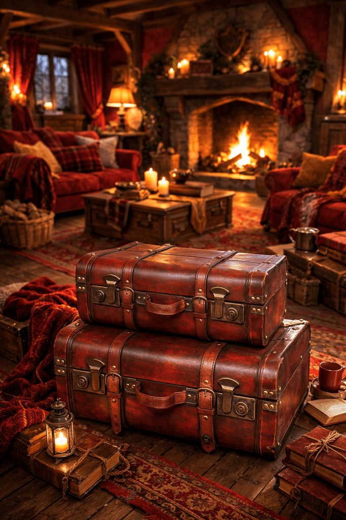 Keeps the space organised while blending seamlessly into the rustic aesthetic.