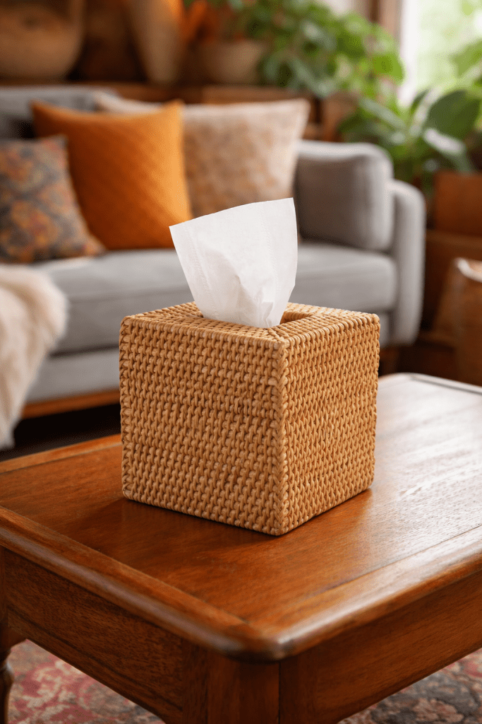 Turns an everyday item into a subtle decor piece that blends seamlessly into the room.