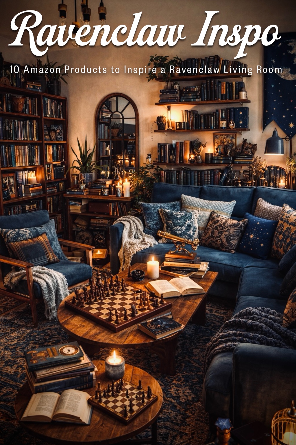 10 Amazon Products to Complete a Ravenclaw Inspired Living Room