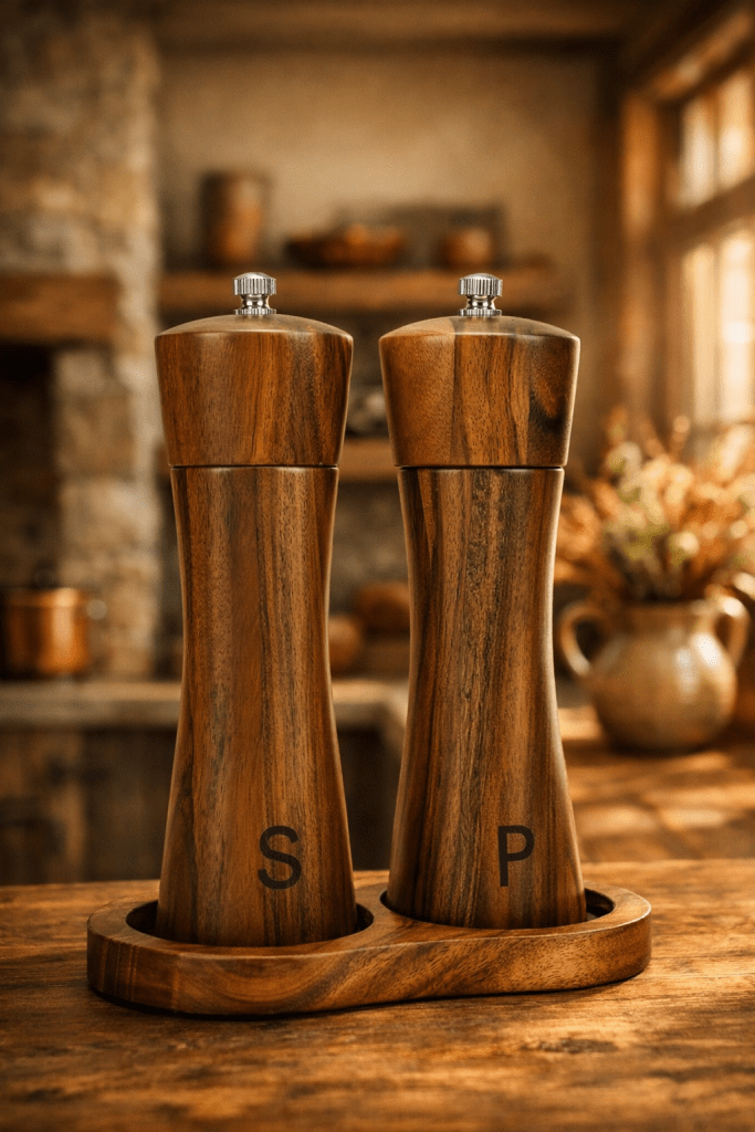 Simple, classic grinders that add subtle detail and function to your countertop.